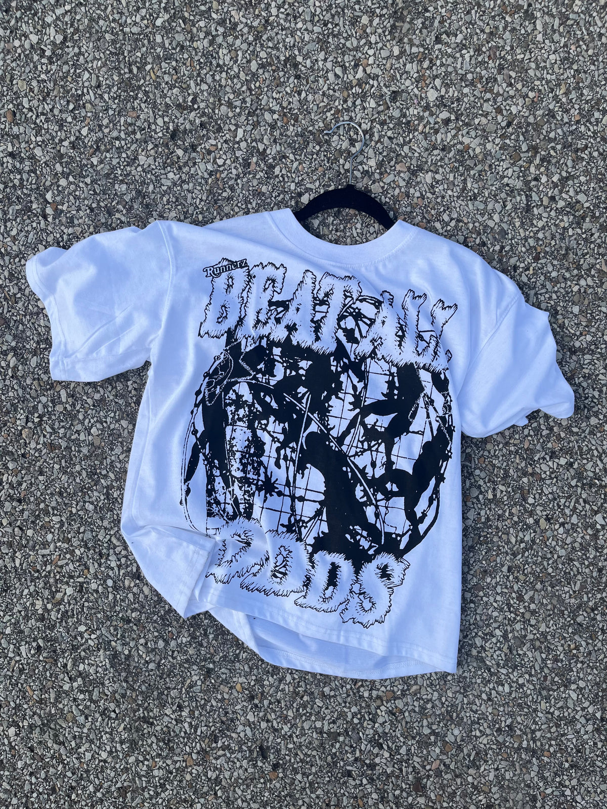 Beat all ODDS oversized black tee