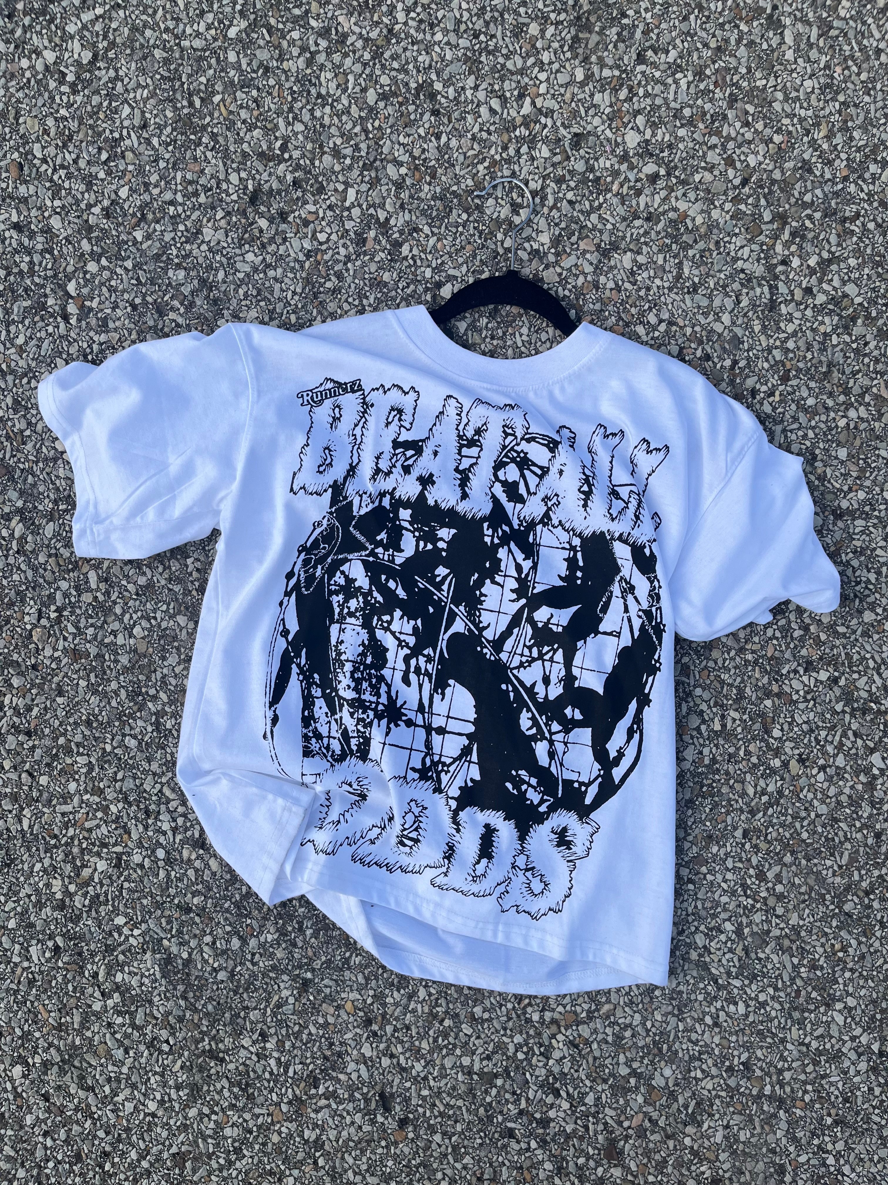 Beat all ODDS oversized black tee