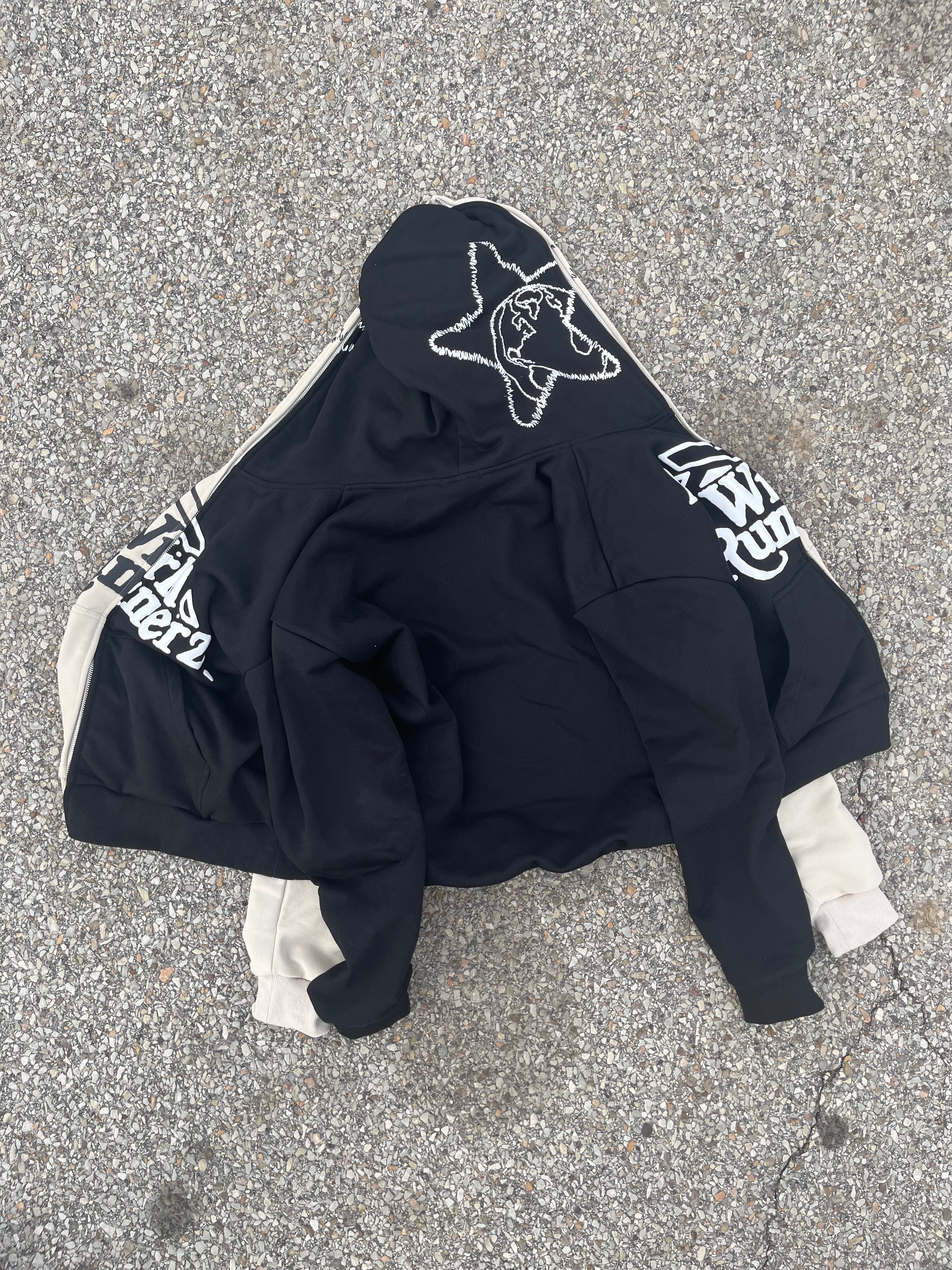 Black rnnrz full zip