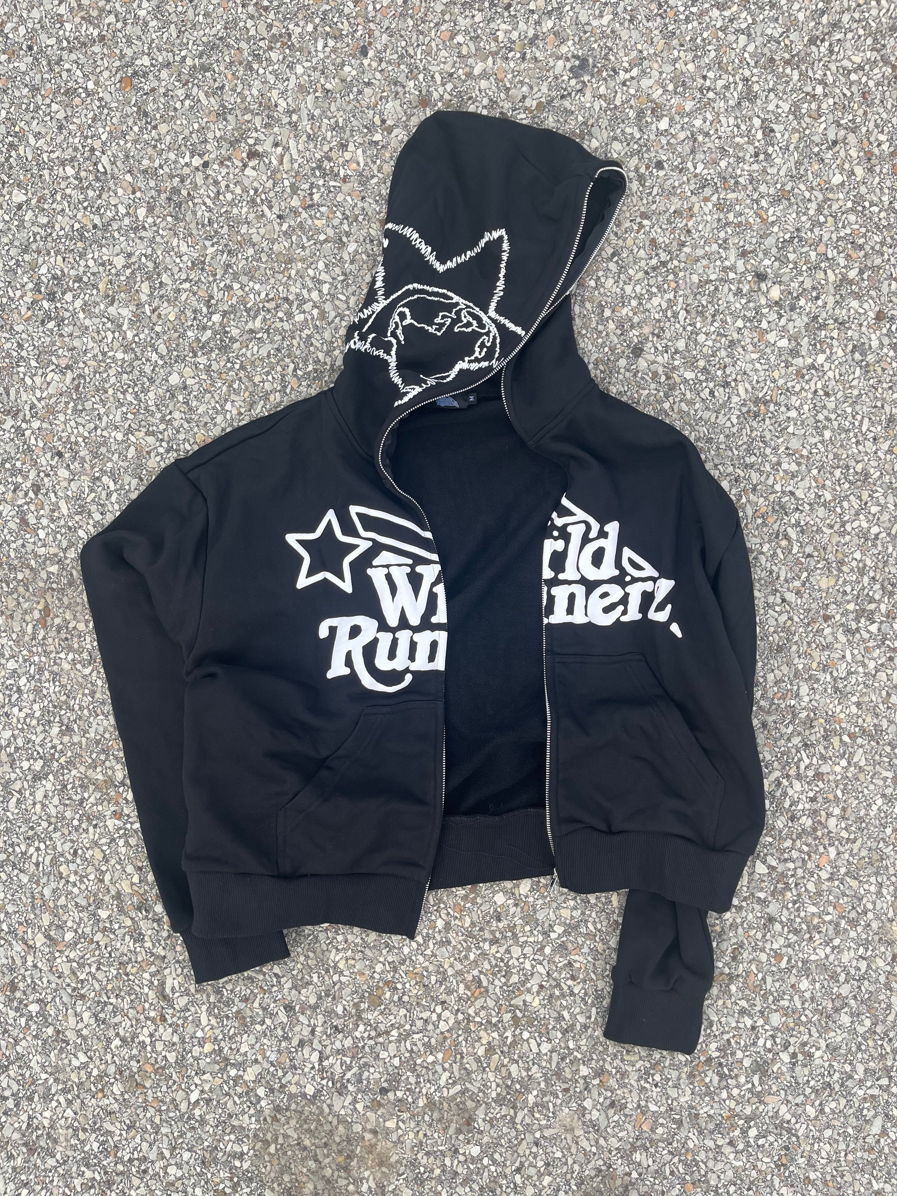 Black rnnrz full zip