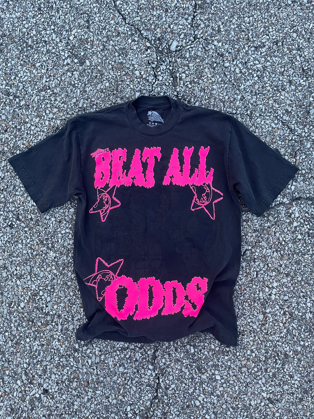 Ash Beat all ODDS tee pink
