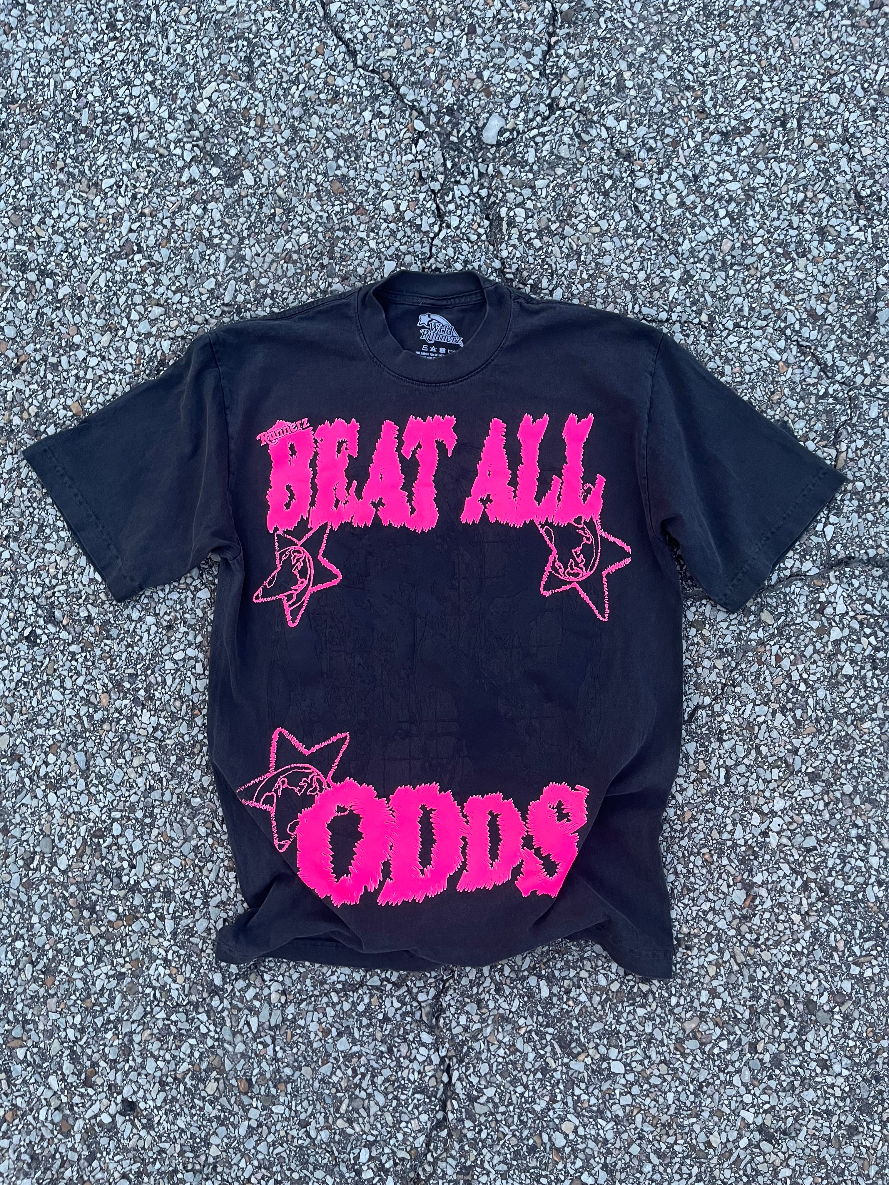 Ash Beat all ODDS tee pink
