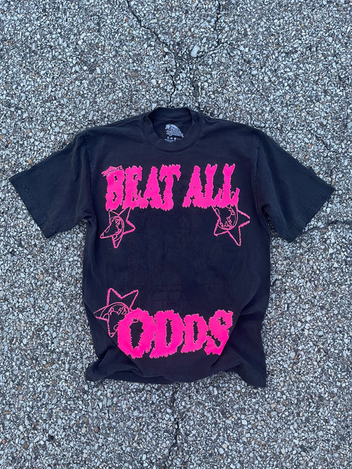 Ash Beat all ODDS tee pink