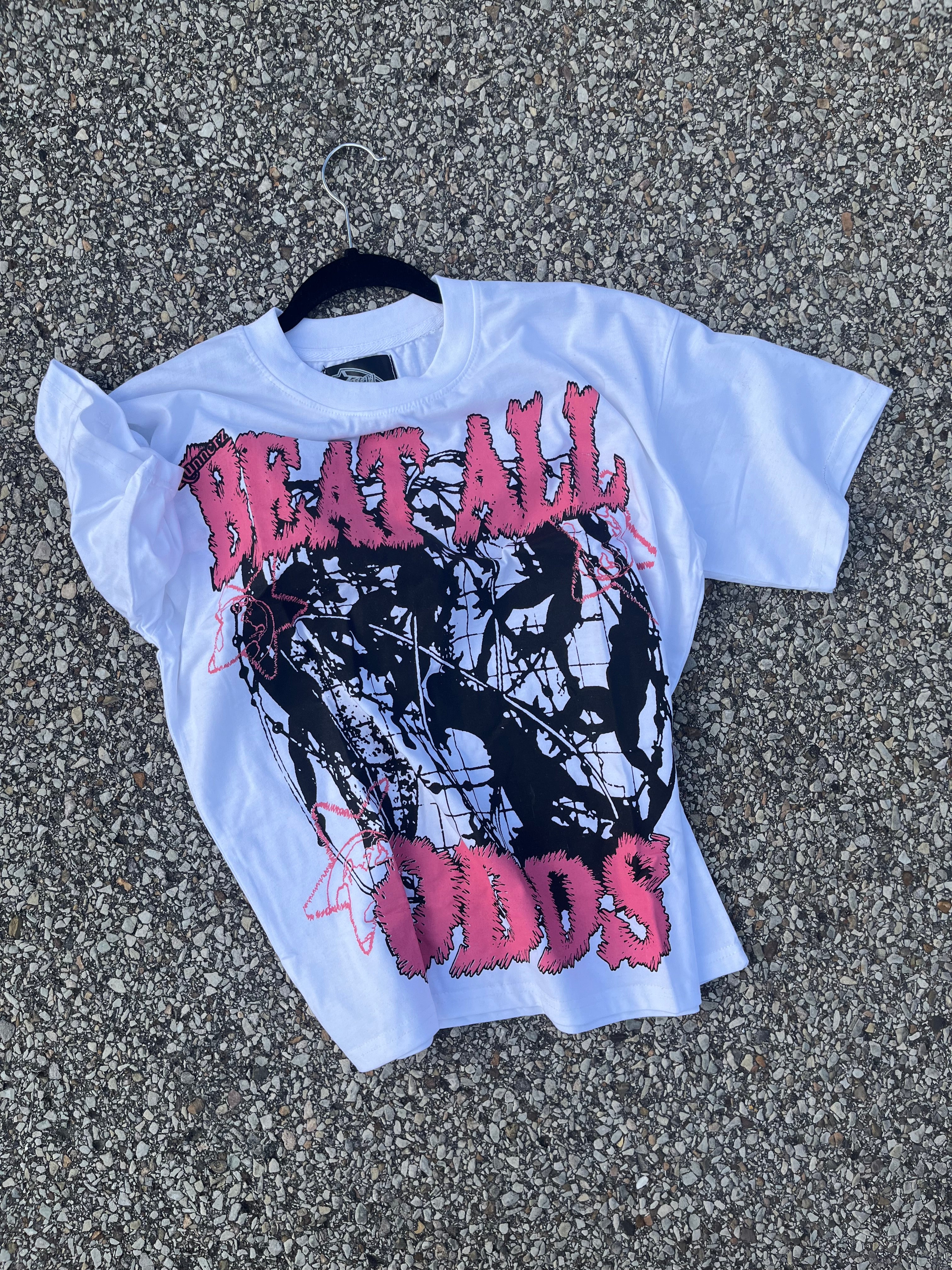 Beat all ODDS oversized pink tee