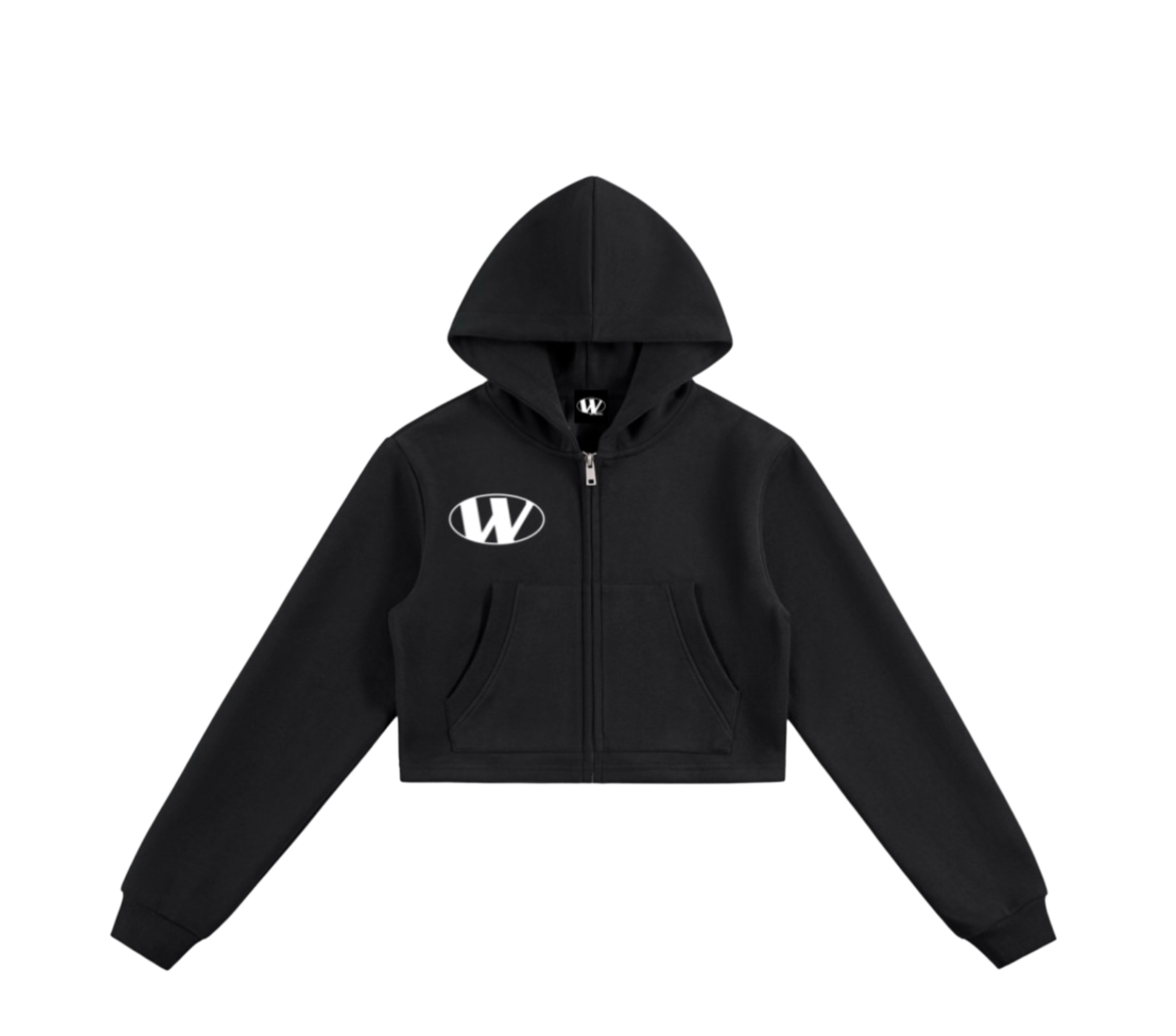 1919 collection Lady Rnnrz cropped zipup hoodie