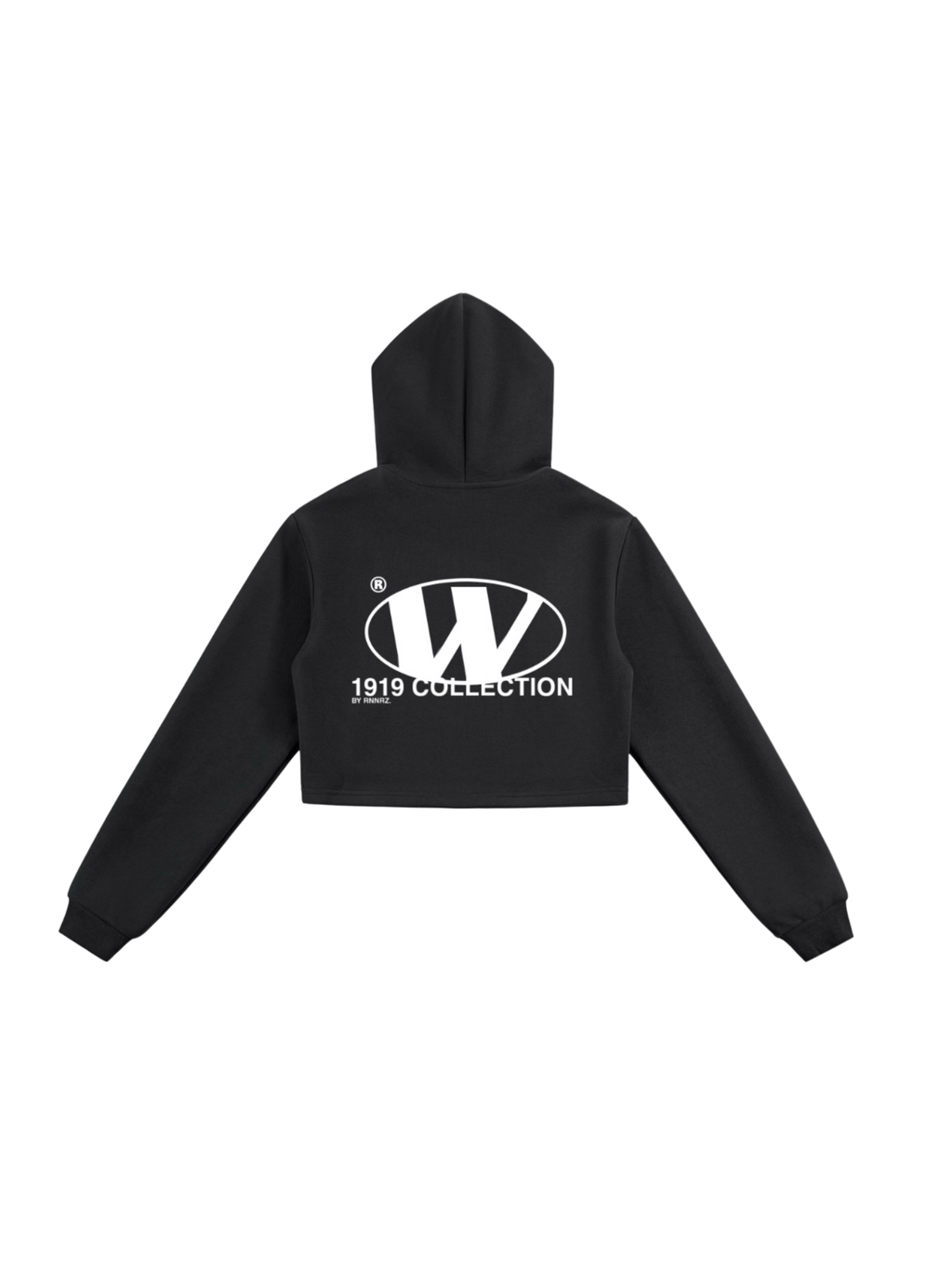 1919 collection Lady Rnnrz cropped zipup hoodie