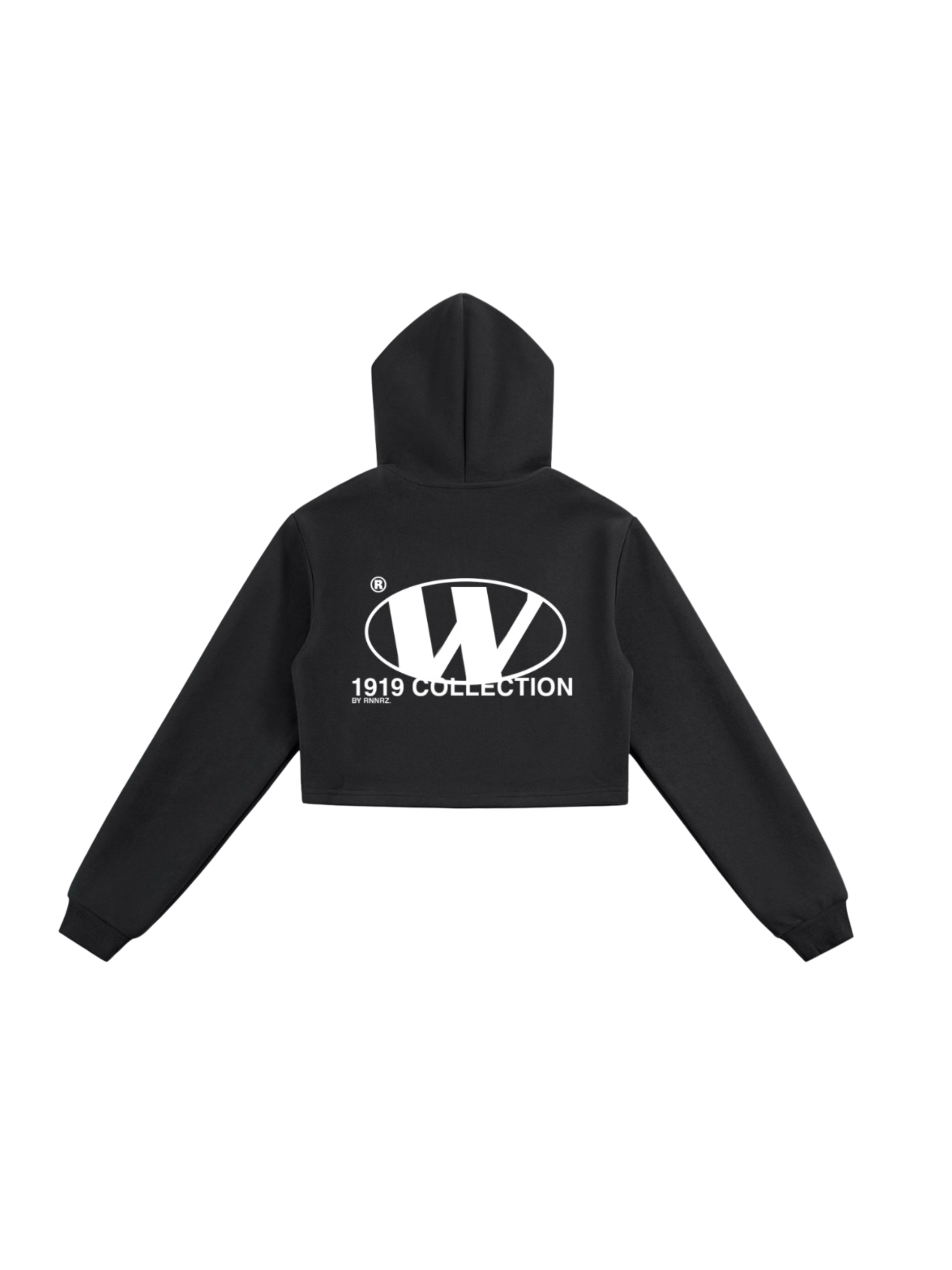 1919 collection Lady Rnnrz cropped zipup hoodie