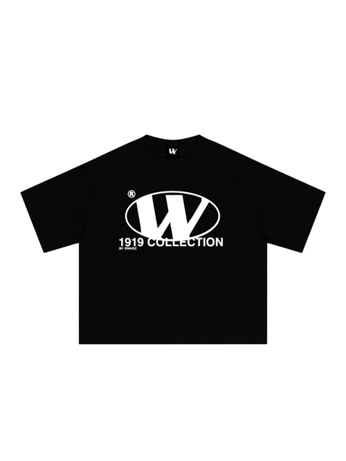 1919 collection boxy tee(Black)