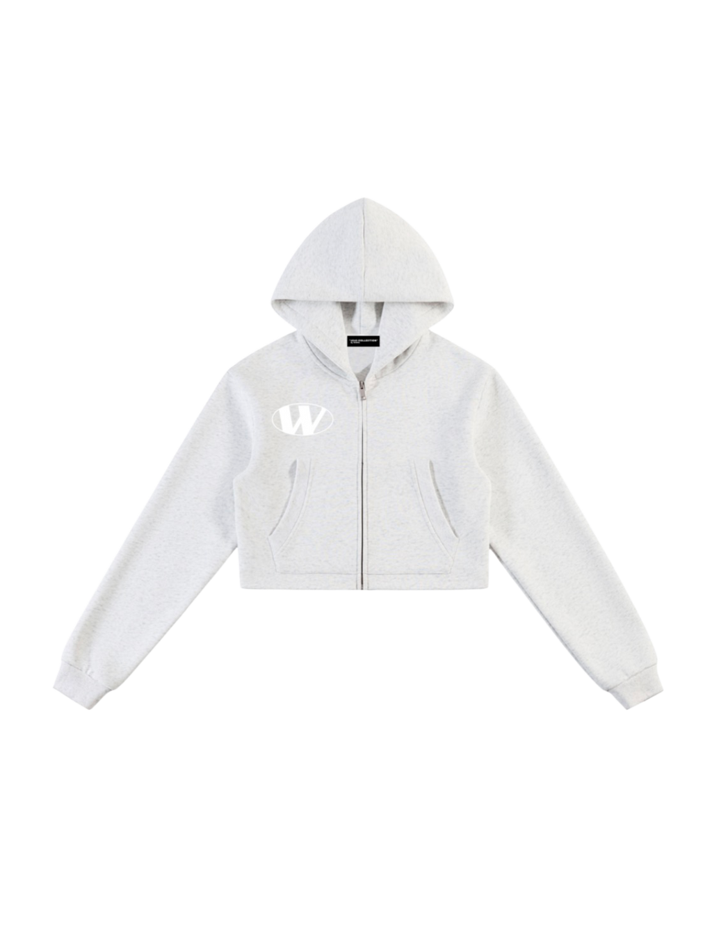 1919 collection lady rnnrz croptop zipup hoodie