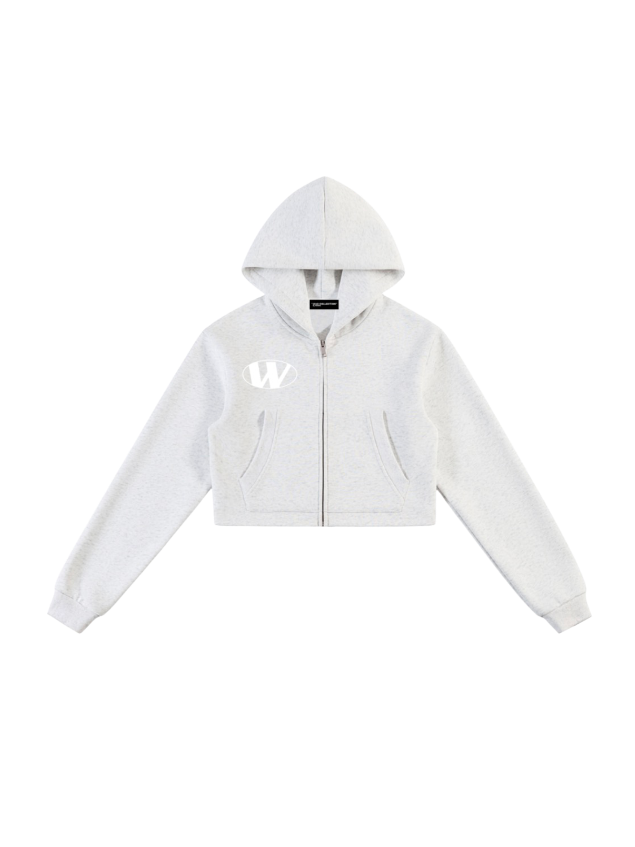 1919 collection lady rnnrz croptop zipup hoodie